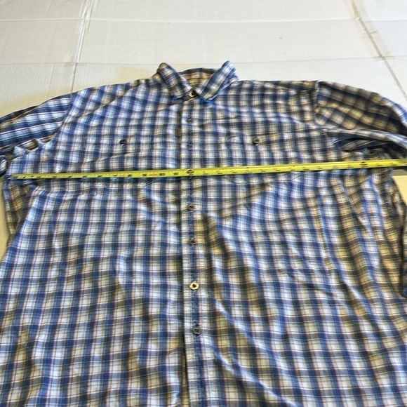 LL Bean XL Tall button down plaid long sleeve shirt 2 front pockets 100% cotton - Picture 3 of 11